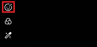 エフェクトのアイコンが表示されている