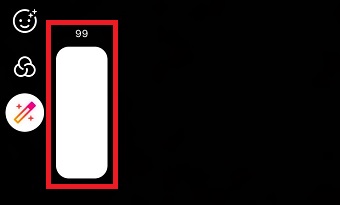 表示されたバーを好きな位置に設定する