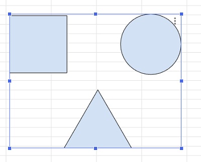 クリックするとグループ化されていることがわかる