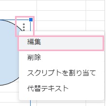 「…」をクリックして「編集」をクリック