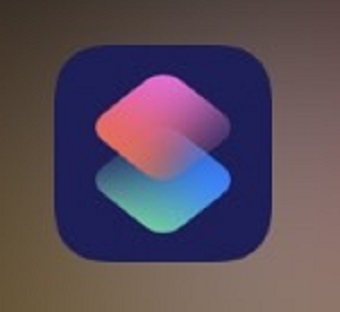 ショートカットアプリをタップ