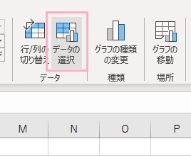 「データの選択」をクリック