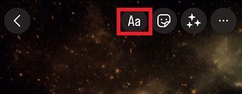 「Aa」をタップ