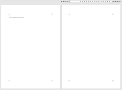ページを横に並べることができた