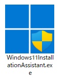 「Windows11InstallationAssistant.exe」をダブルクリック