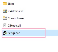 「Setup.exe」をダブルクリック