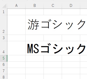 複数のフォントが使用されている