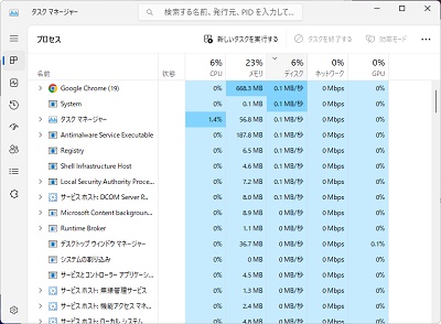 タスクマネージャー