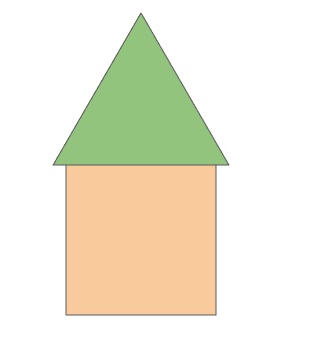 グループ化されていない2つの図形