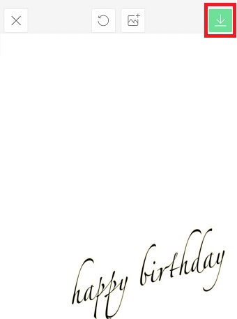 「↓」をタップして保存