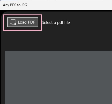 「Load PDF」ボタンをクリック