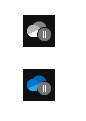 OneDriveアイコンに一時停止マークが付いている