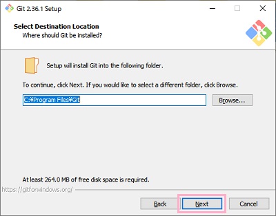 「Next」をクリック