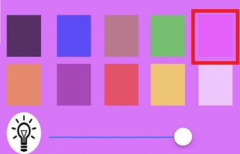 使いたい色をタップ