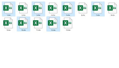 「Ctrlキー+左クリック」で1つずつ選択することも可能