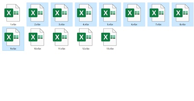 範囲選択したい先頭のファイルをクリックして選択し、末尾のファイルを「Shiftキー+左クリック」