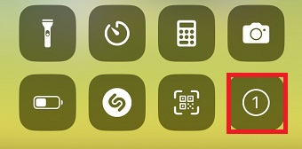 コントロールセンターを閉じる