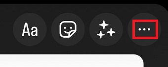 「・・・」をタップ