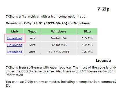 「Download」をクリック