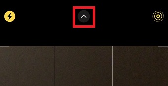 「∧」をタップ