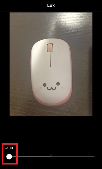 下のバーを-100にする