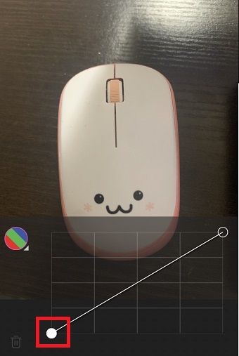 丸を上に移動させる