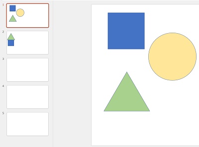 スライド1に移動してしまった