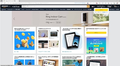 WEBページが表示されているが・・・
