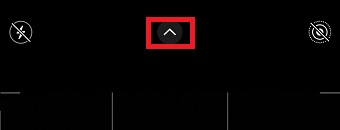 「∧」をタップ