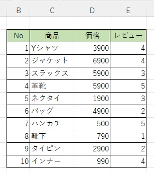 Excelの表を画像として保存したい