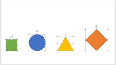 整列している図形