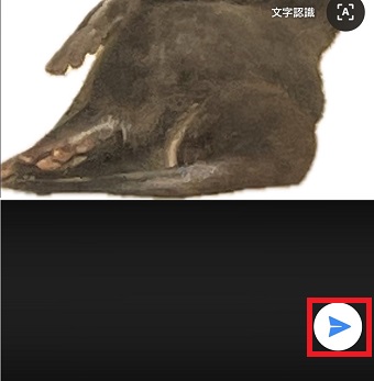 飛行機マークをタップ