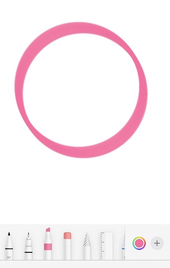 綺麗な円が描けた