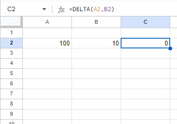 結果に「0」が返った