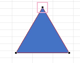 頂点を移動させて図形を自由に変形させることができる