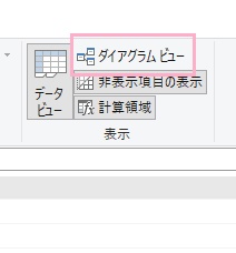 「ダイアグラムビュー」をクリック