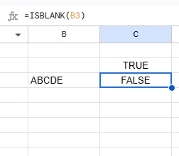 結果が「FALSE」で返った