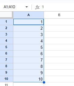 連番を入力することができた
