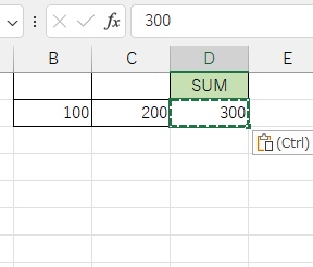 元のセルの数式をそのまま値で貼りつけることも可能