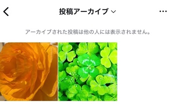 『投稿アーカイブ』が表示された