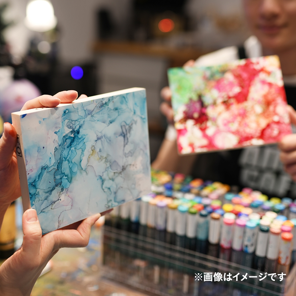 アート アンド カフェ 渋谷店プレミアムより【渋谷　土日祝】たらし込みアート体験チケット（2名様分）をプレゼント！