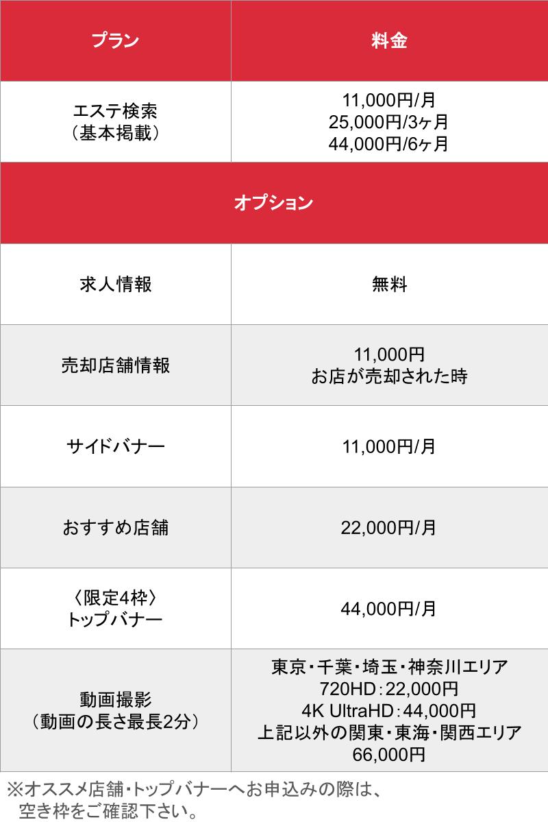 媒体名_基本_料金表