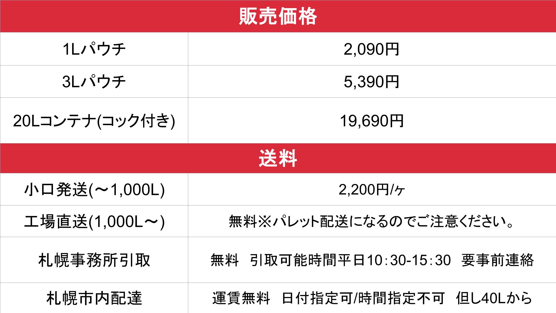 PRIAILE(プリエル)_料金表