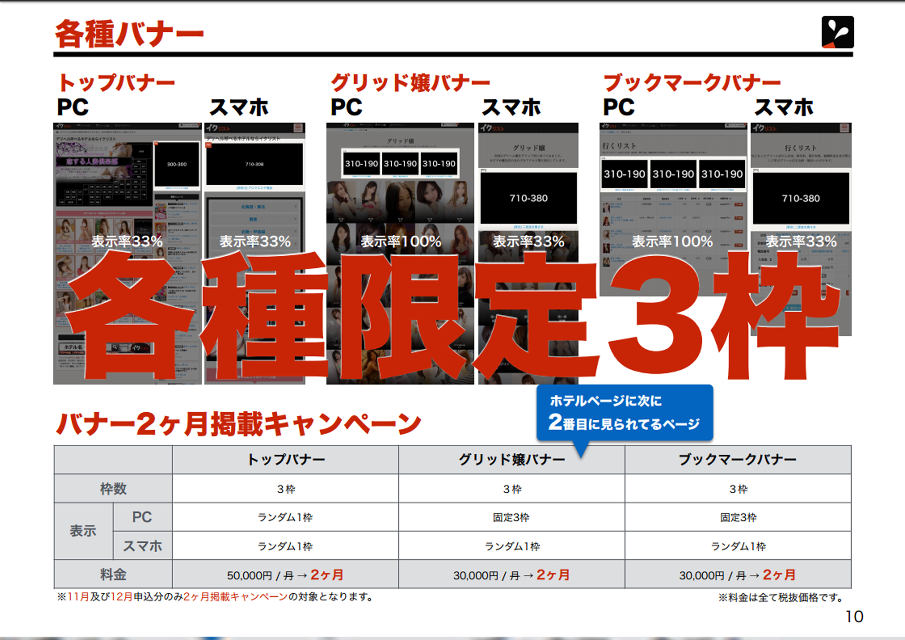 イクリスト新バナー枠