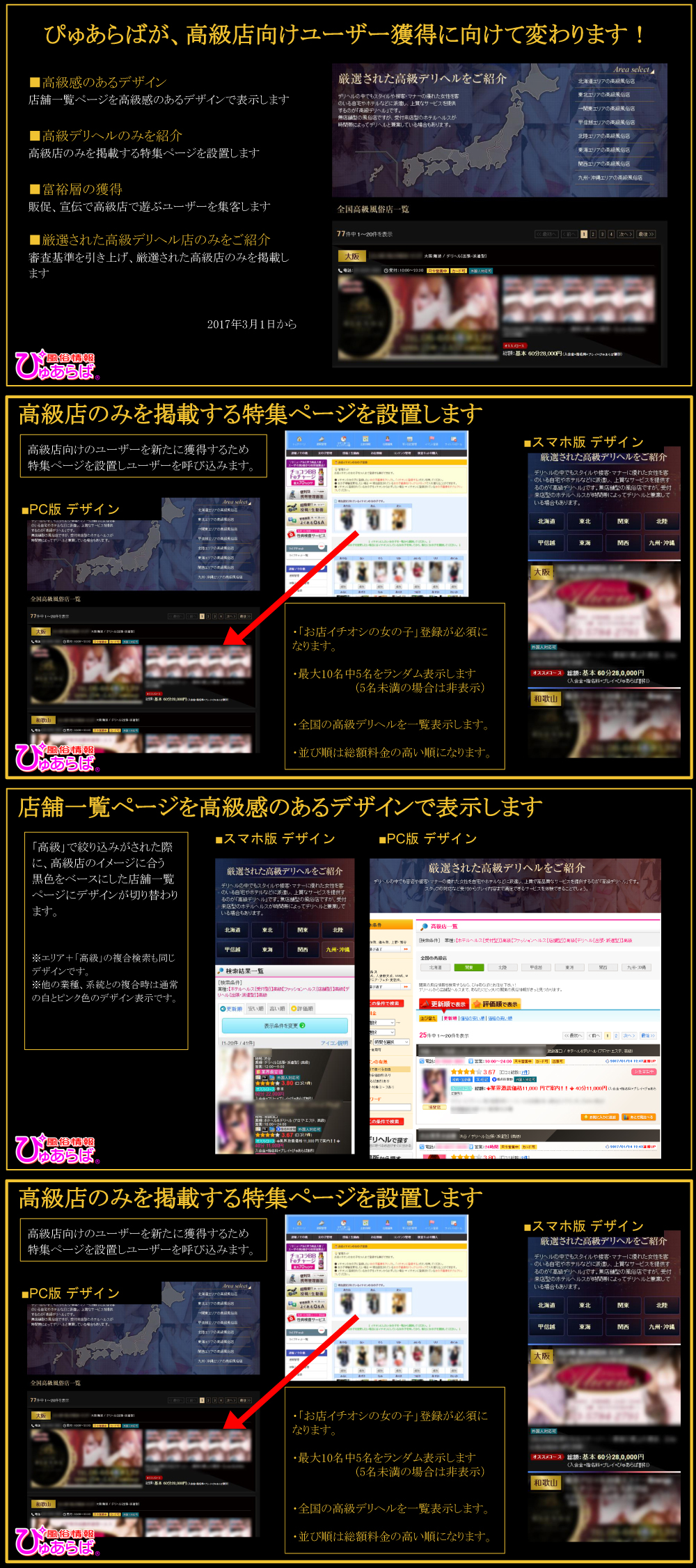 ぴゅあらば高級店舗特集資料