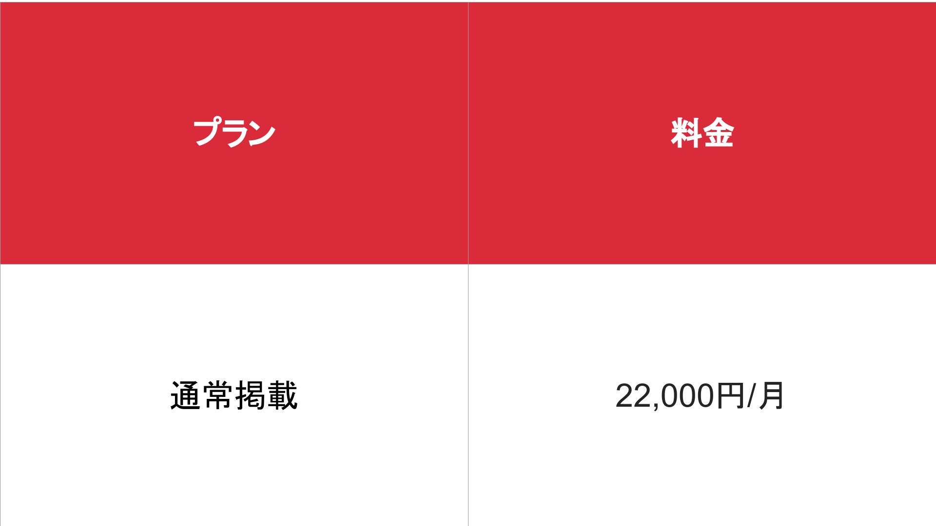 媒体名_基本_料金表