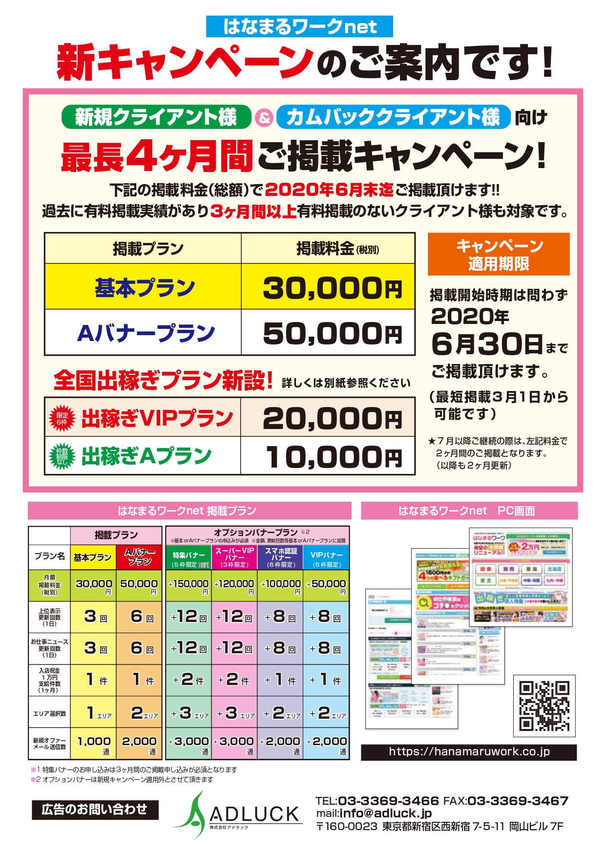 【はなまるワーク】新規・復活キャンペーン資料