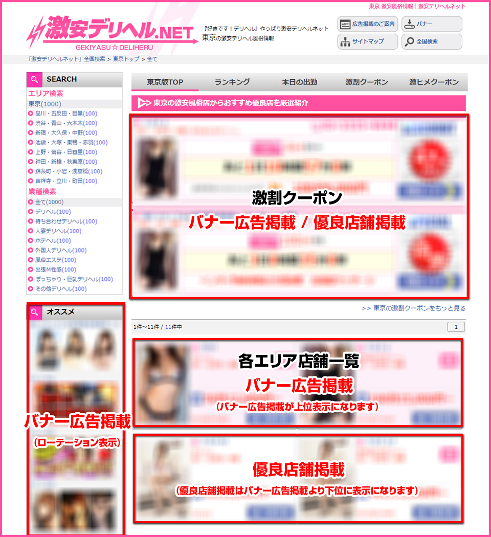 店舗一覧ページ