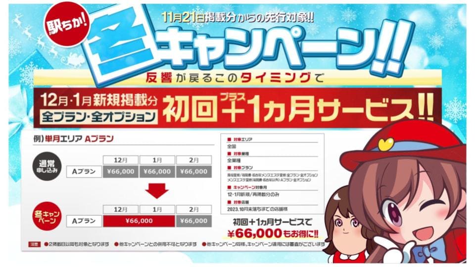 駅ちか人気！風俗ランキング_冬キャンペーン詳細