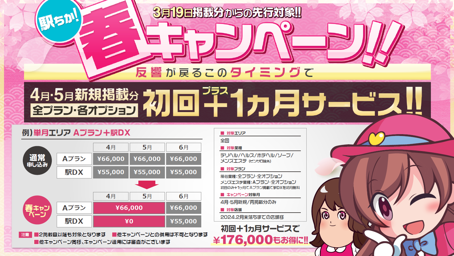 春キャンペーンのご案内